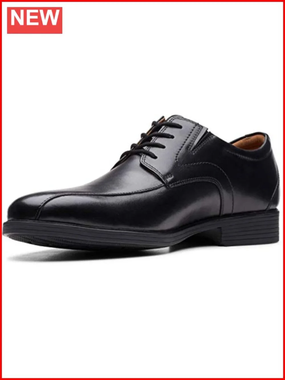Leather Bicycle-Toe Oxford Shoes with Ortholite Footbed